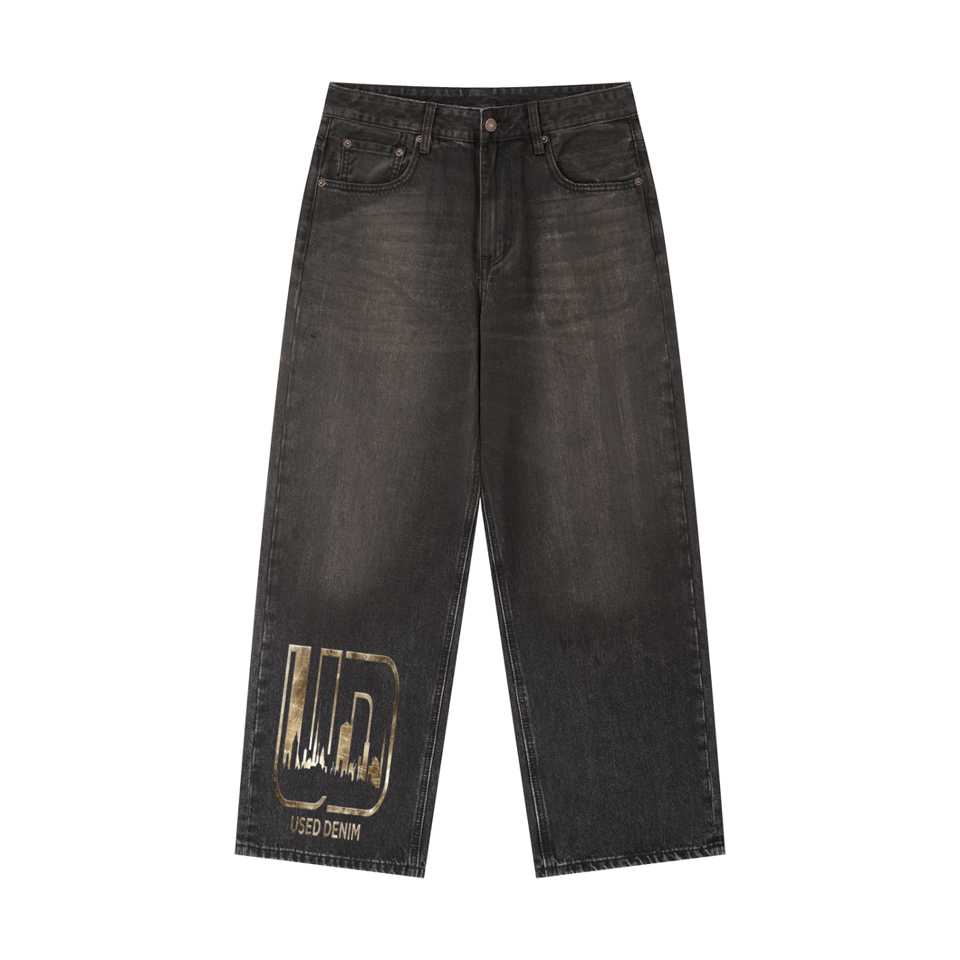Vintage Wash Heavyweight Denim Jeans