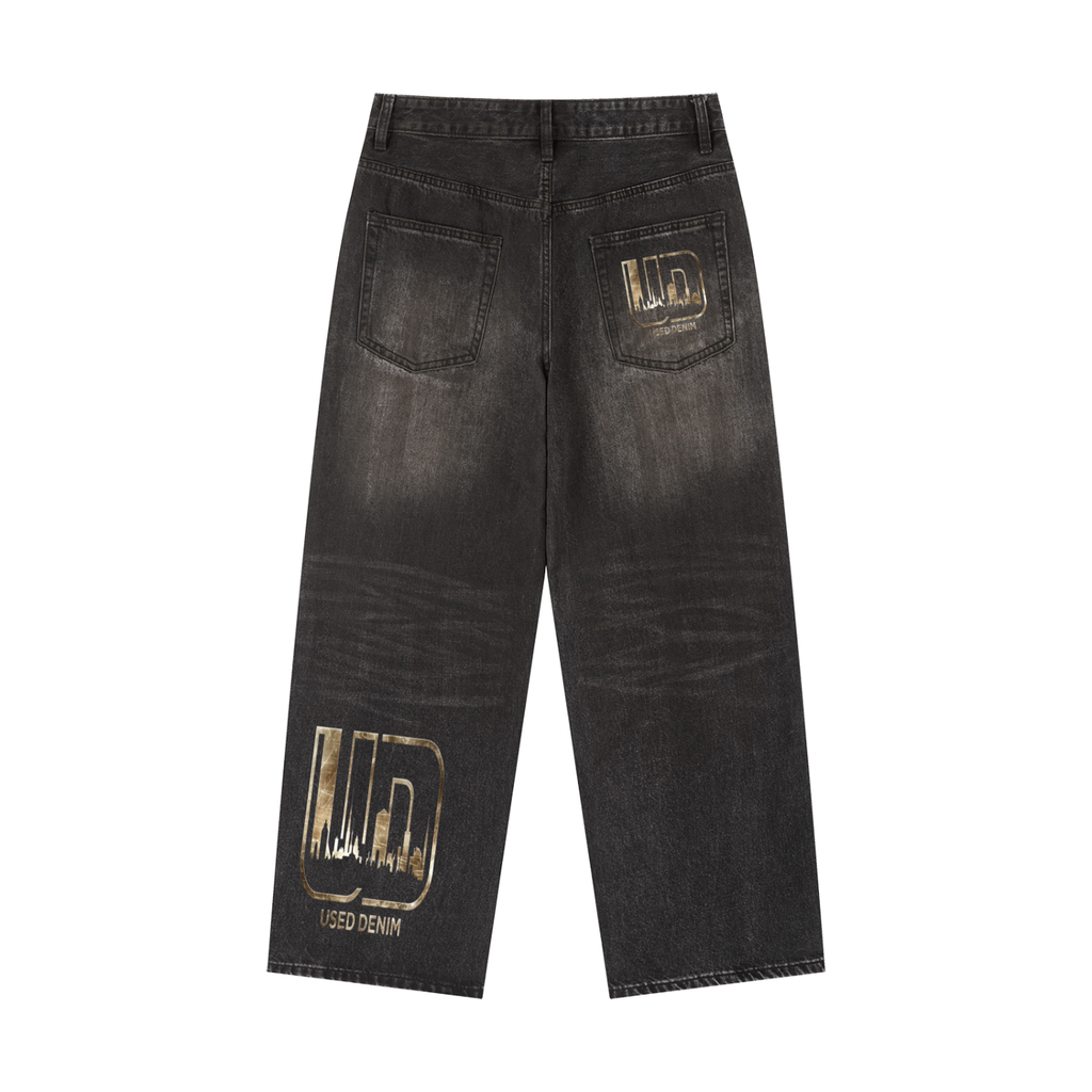 Vintage Wash Heavyweight Denim Jeans