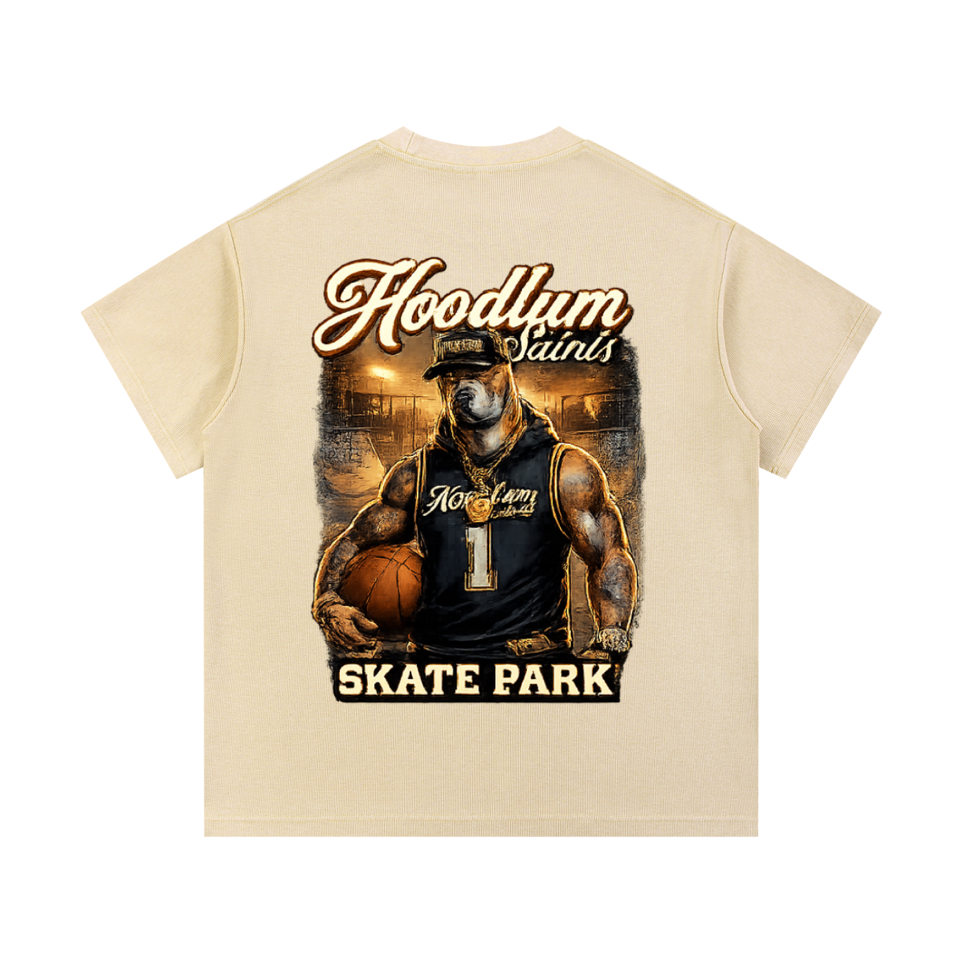 Mineral Wash Waffle Knit T-Shirt