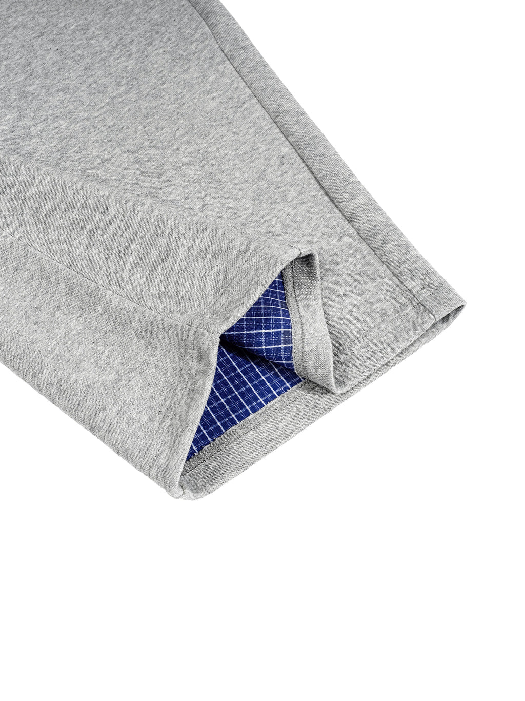 KBS Plaid Waistband Barrel Sweatpants