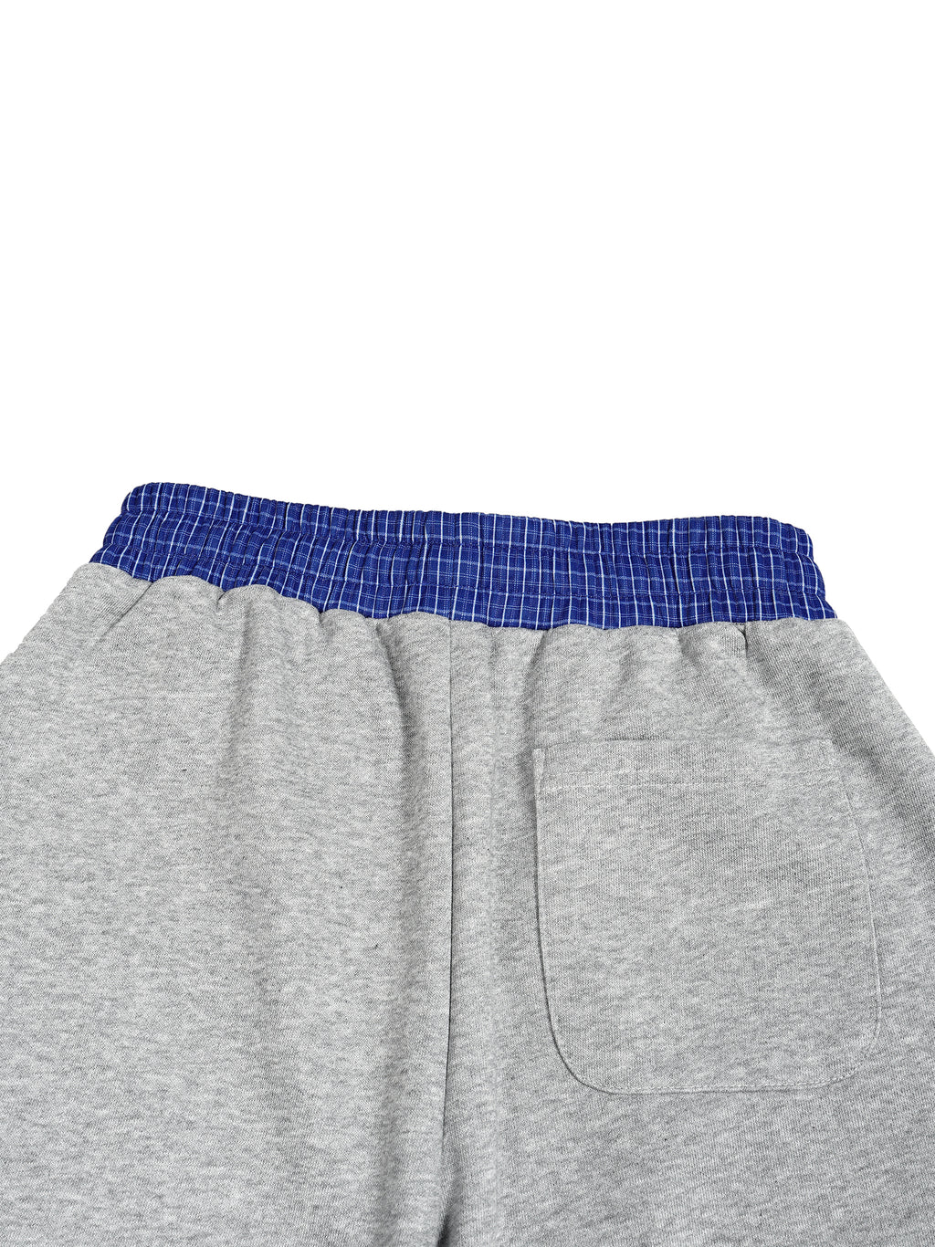KBS Plaid Waistband Barrel Sweatpants
